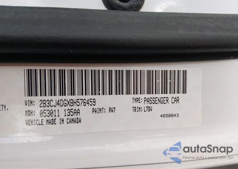 2011 Dodge Challenger from USA, damaged, VIN 2B3CJ4DGXBH576459